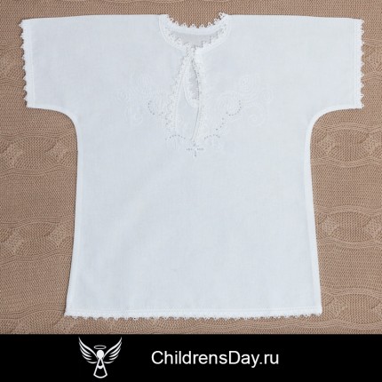 белая рубашка для крещения 