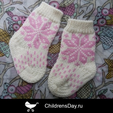шерстяные носочки для малышки