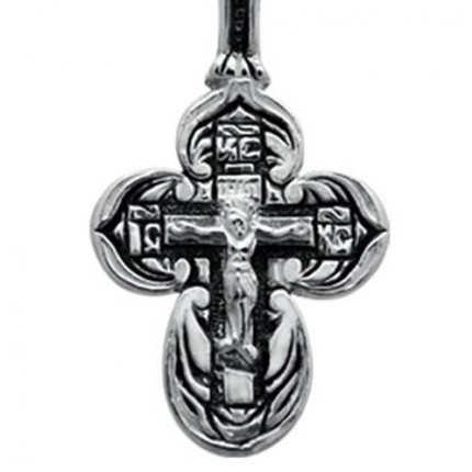 распятие христово, серебряный крест 03380, елизавета