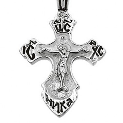 распятие христово, серебряный крест 03060, елизавета