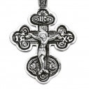 распятие христово, серебряный крест 03078, елизавета