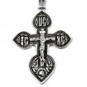 распятие христово, серебряный крест 03045, елизавета