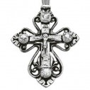 распятие христово, серебряный крест 03074, елизавета