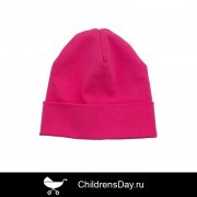 шапочка ярко-розовая для девочки